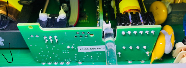 PLC-Platine Unterseite