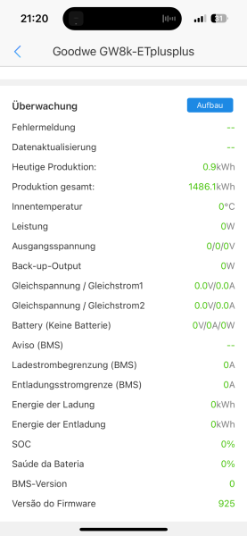 Was hast du bei dir da stehen? Im SEMS Portal bei BMS und bei Firmware