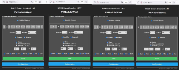 Umschaltung mit Tasmota Timer