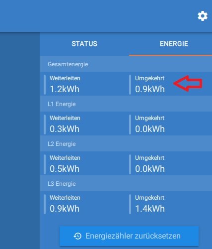 Diesen Wert hätte ich gerne noch in der Influx DB
