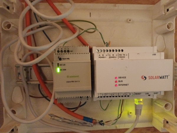 RS485 Anschlüsse vom WR