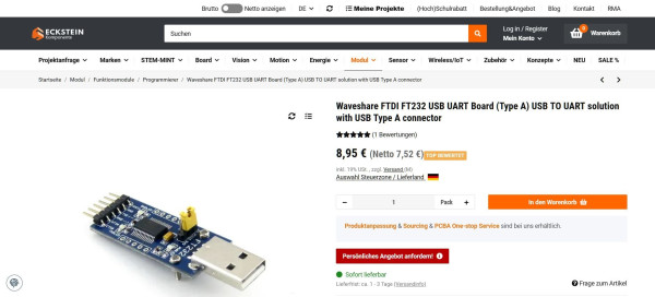 Waveshare FTDI FT232 USB UART Board (Type A) USB TO UART solution with USB Type A connector.jpg